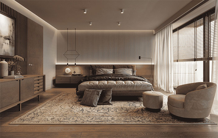 móveis para quarto de casal grande planejado