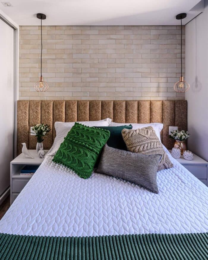 quarto de casal pequeno decorado