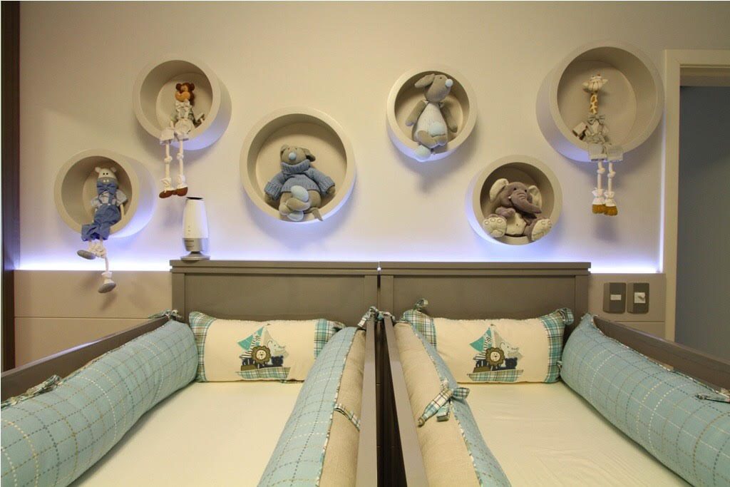 como organizar quarto de gêmeos pequenos