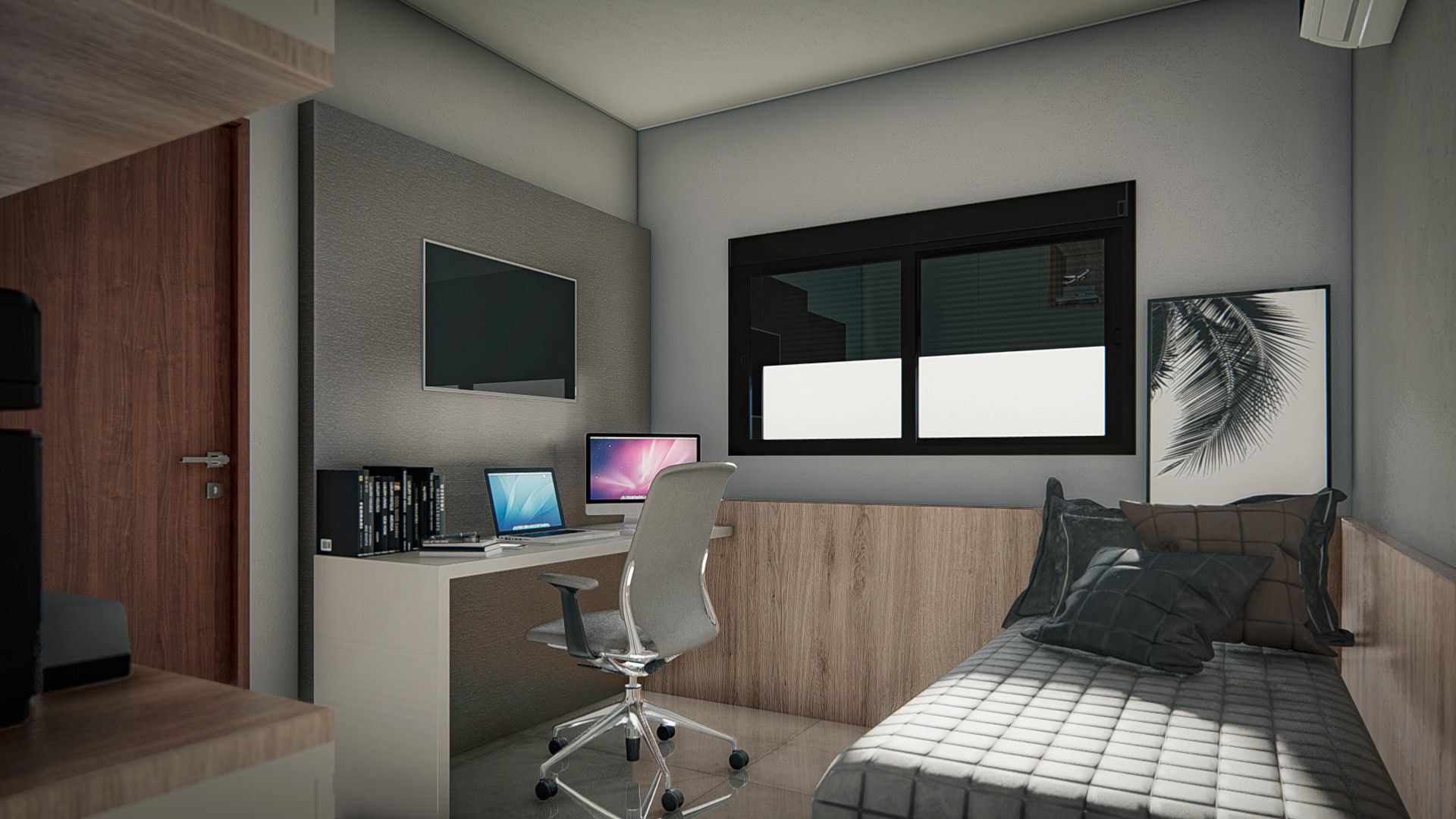 quarto de hospedes multifuncional