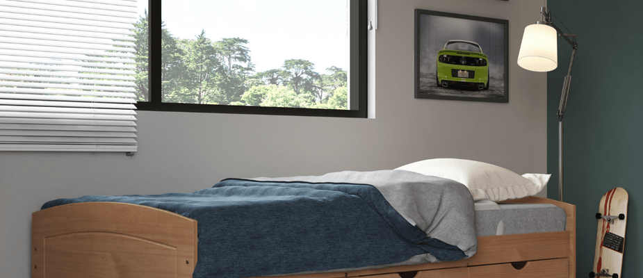 quarto de hospedes com escritorio