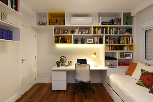 quarto multifuncional para visitas