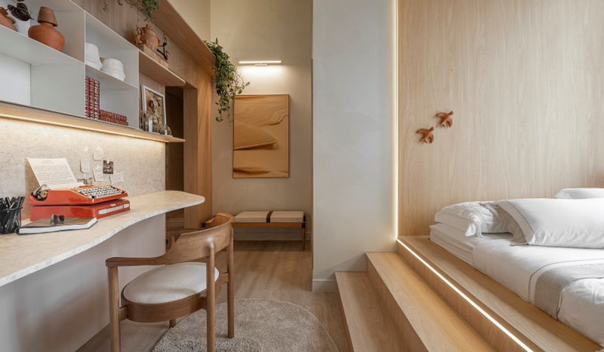 quarto de hospedes multifuncional