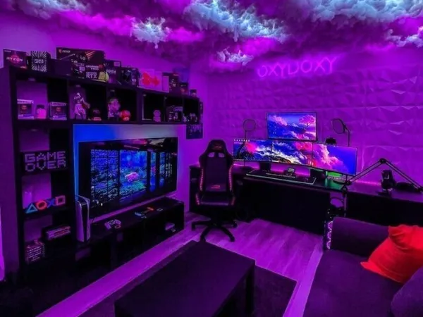 quarto gamer RGB