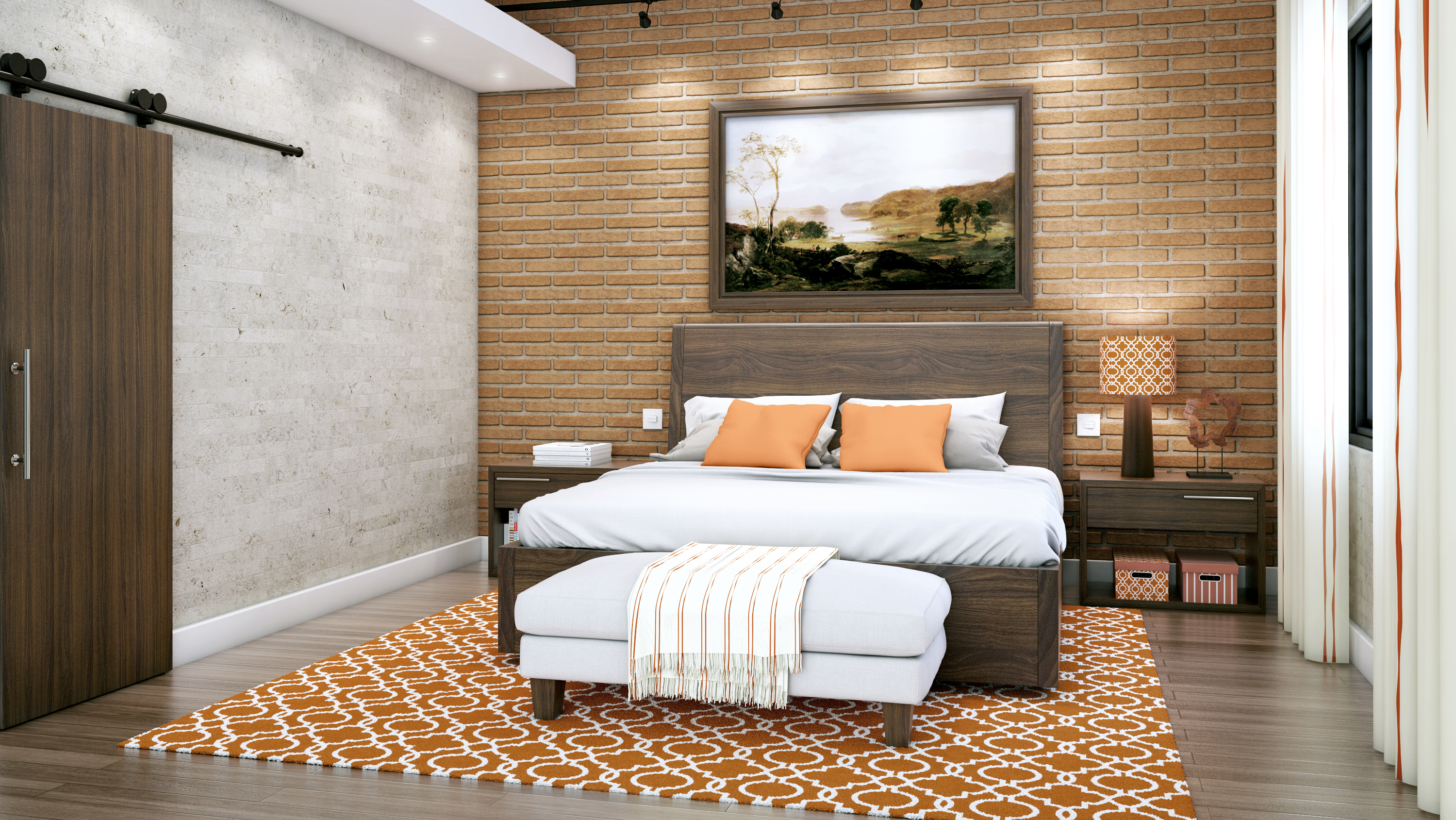 quarto rustico chique