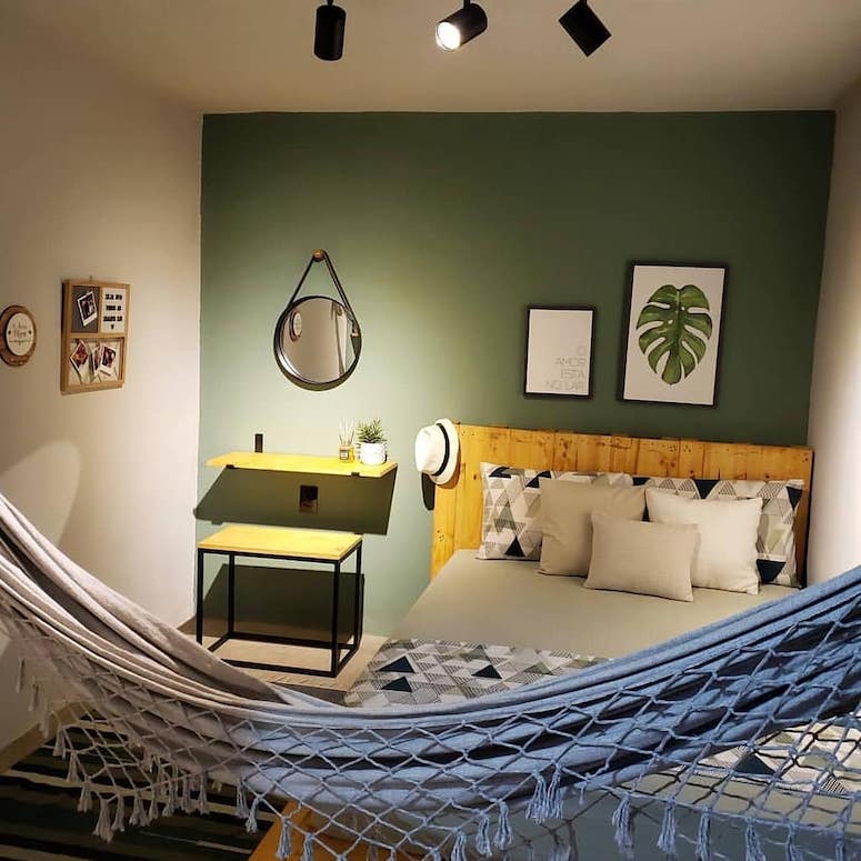 quarto aconchegante estilo rústico chique