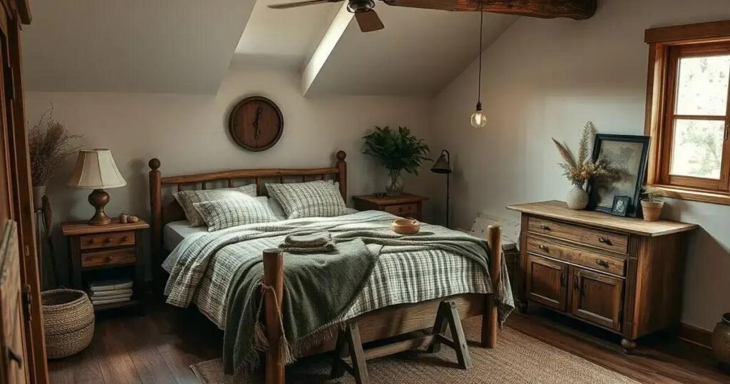 quarto rustico chique