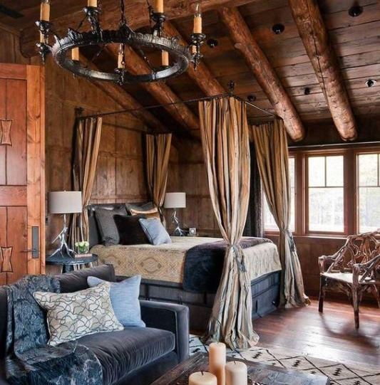 quarto rustico chique