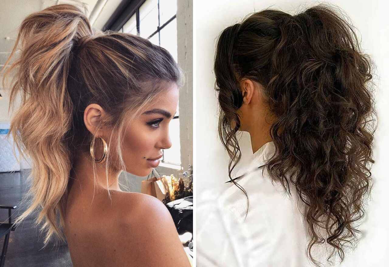 penteado rabo de cavalo elegante