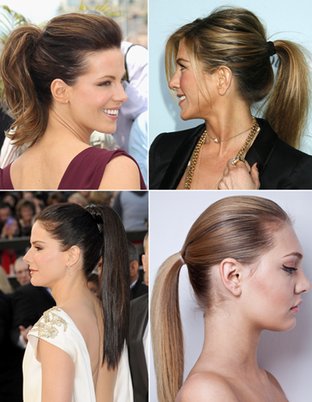 penteado rabo de cavalo elegante