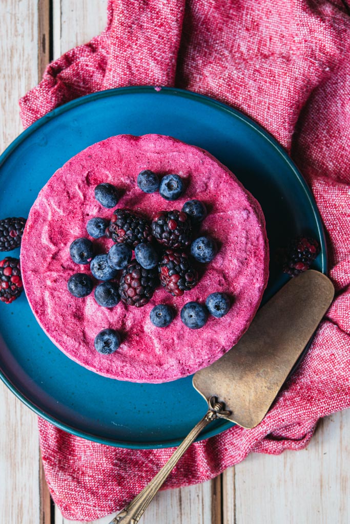 receita de frozen de amora com iogurte