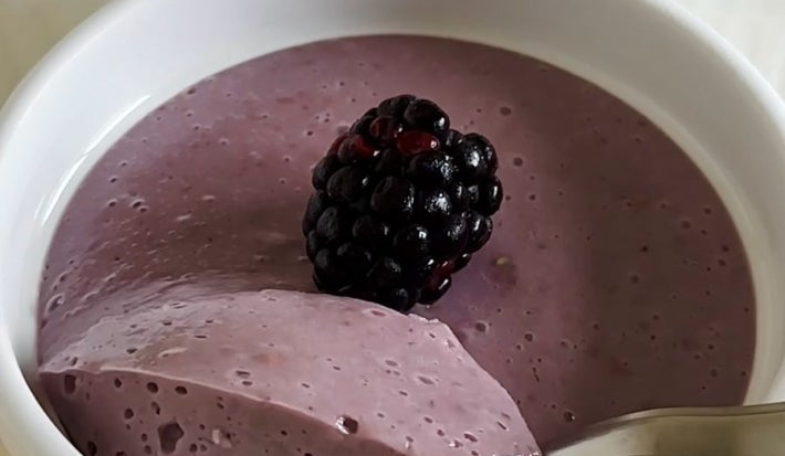 sobremesa de amora fácil e rápida