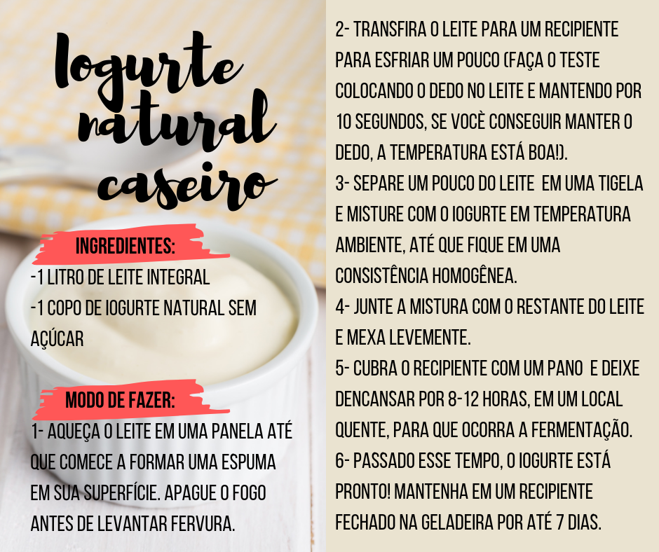 como usar iogurte natural em receitas