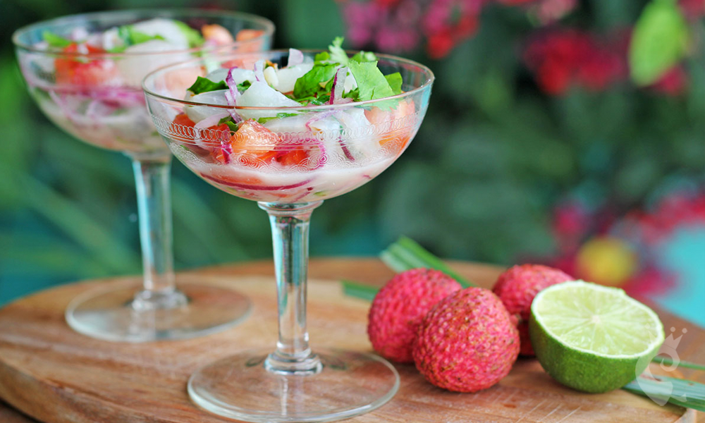 drinks refrescantes com lichia