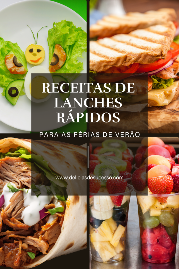 receitas de lanches rápidos