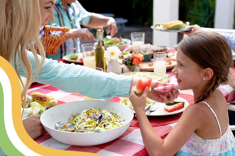 benefícios de comer junto