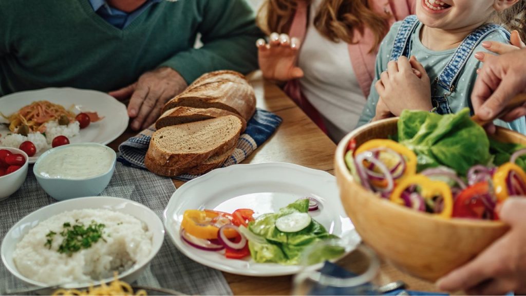 refeições em família