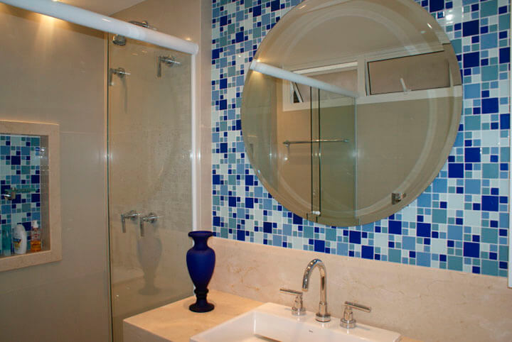 reforma de banheiro com pastilhas