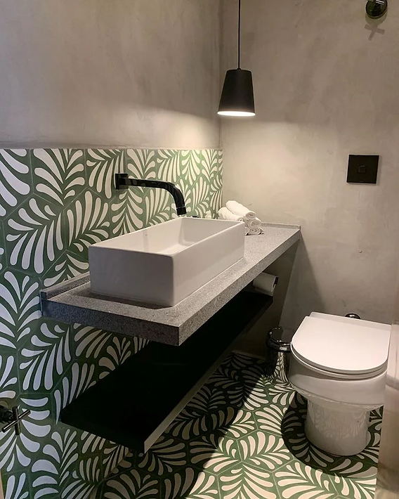 porcelanato que imita ladrilho hidráulico ou ladrilho original qual o melhor