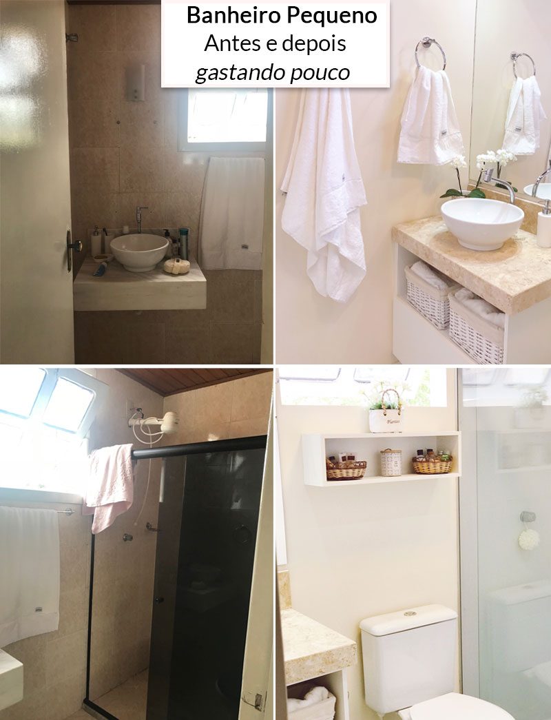 banheiro pequeno reforma orçamento baixo