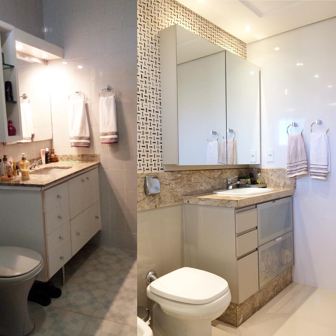 5 truques de decoração para banheiros pequenos parecerem maiores