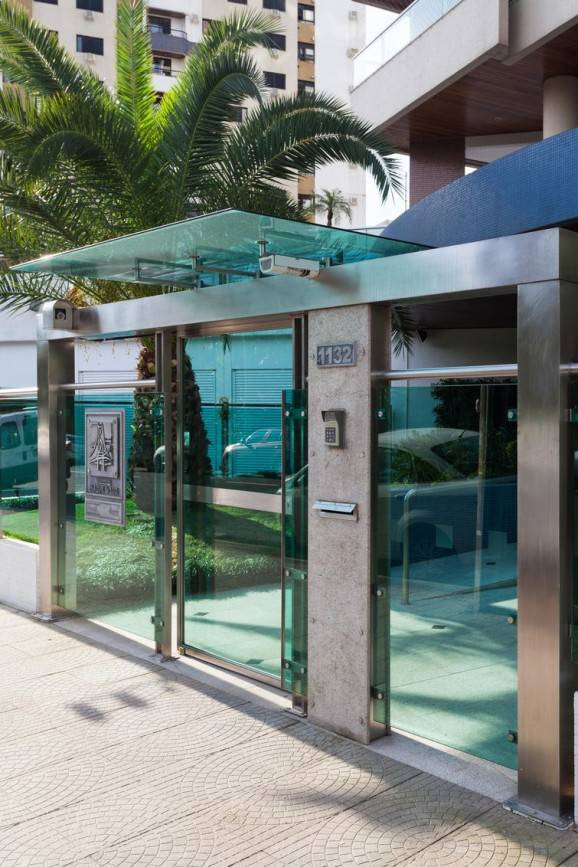 muro de vidro jateado para privacidade total