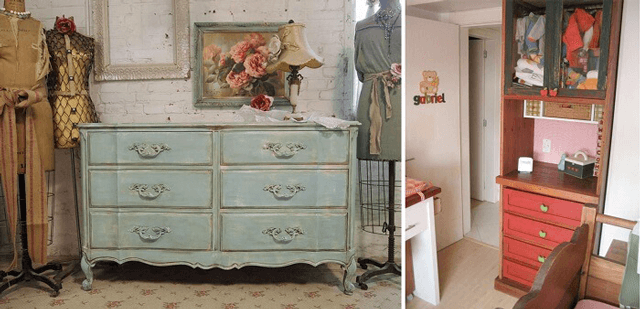 Transformando móveis de escritório antigos