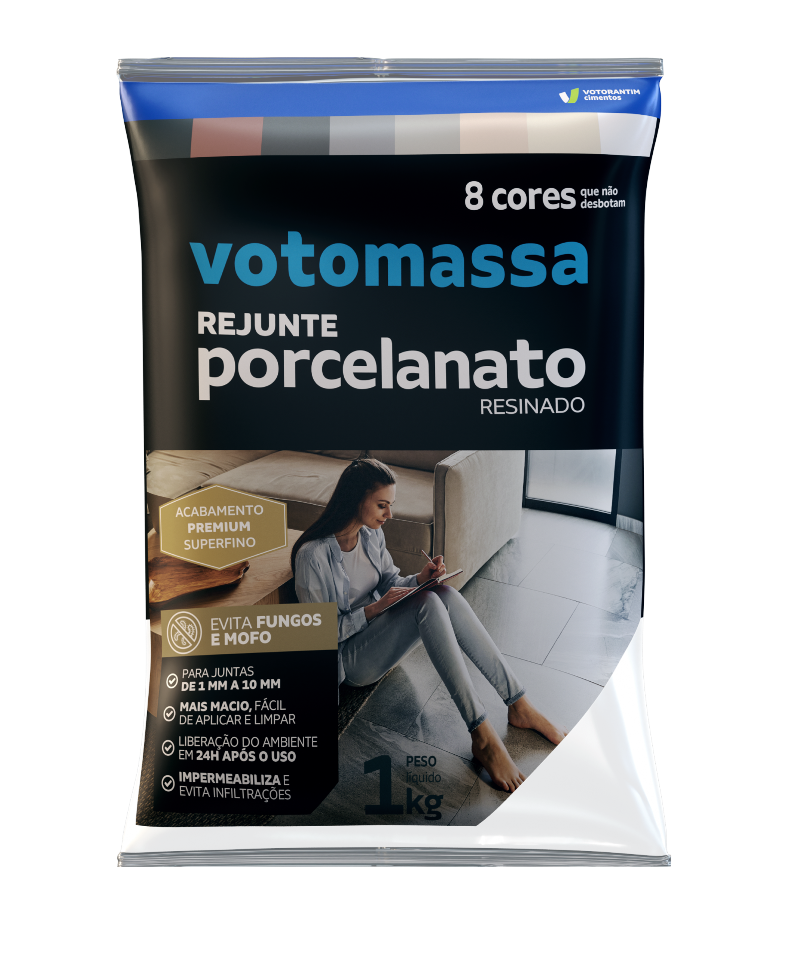 aplicação de rejunte cimentício em área externa