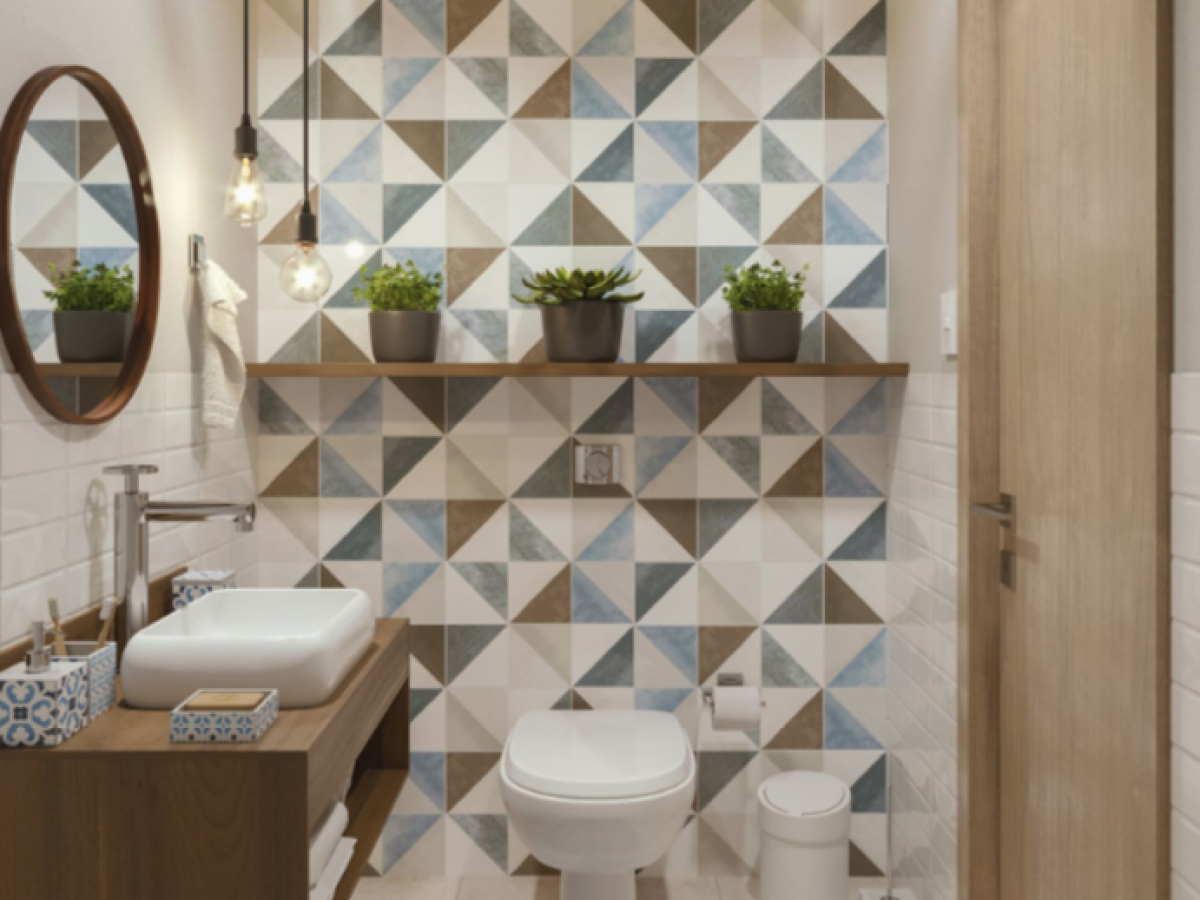 revestimento 3d para banheiro box