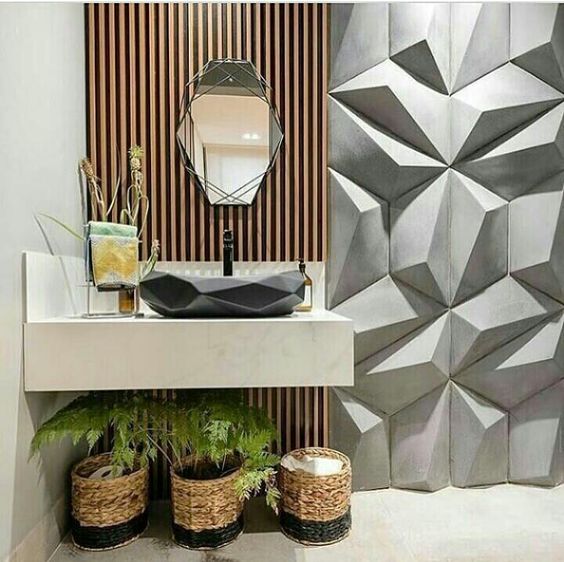 alternativas de revestimento 3d para banheiro