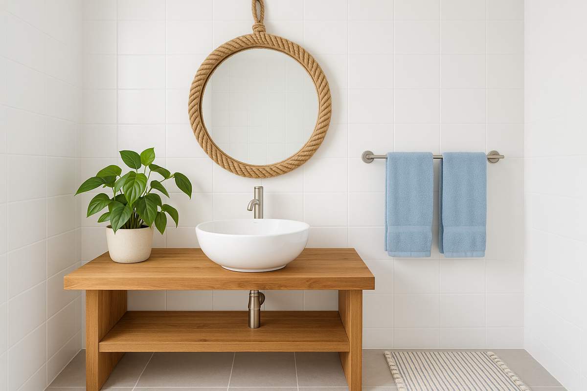 painel ripado de bambu para box de banheiro