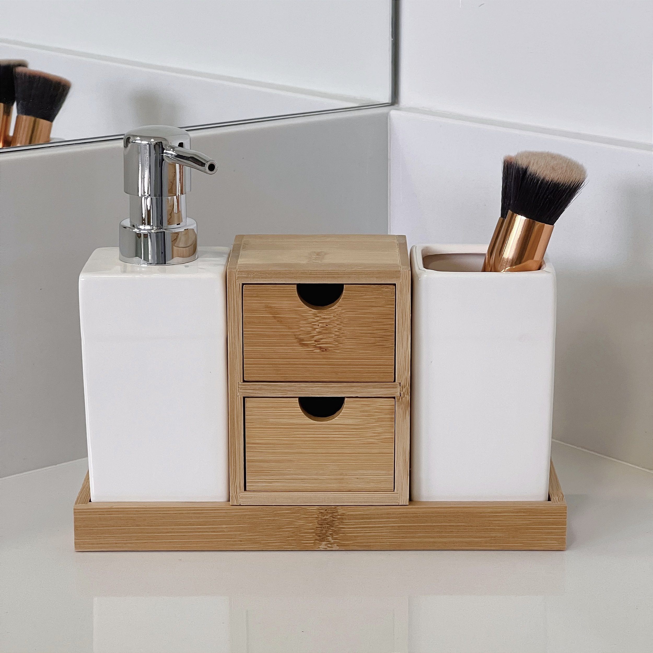 revestimento bambu natural ou porcelanato para banheiro