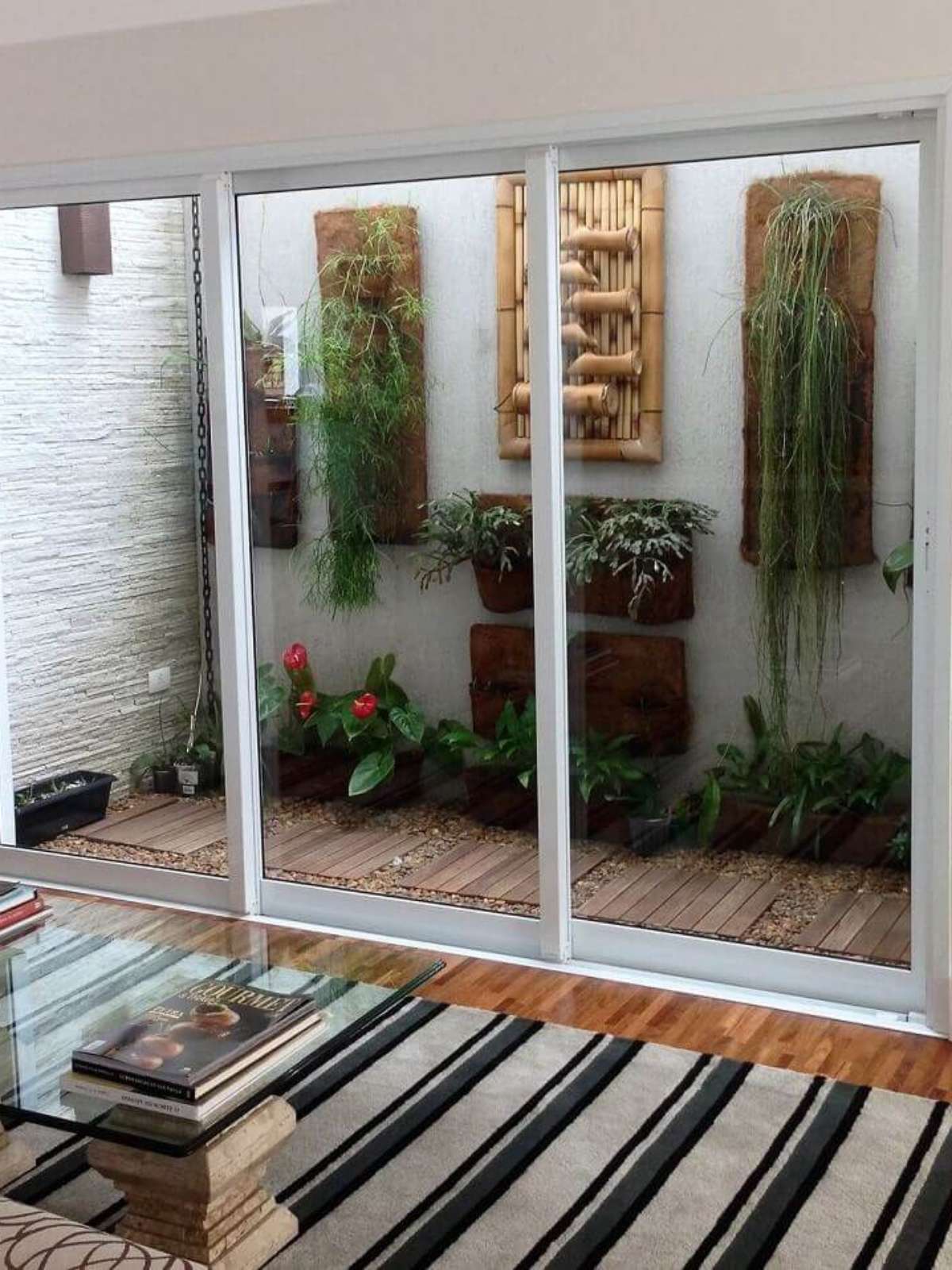 revestimento de jardim pequeno