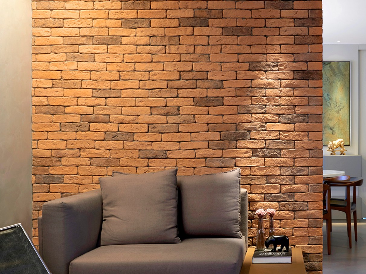 cores que combinam com tijolo aparente