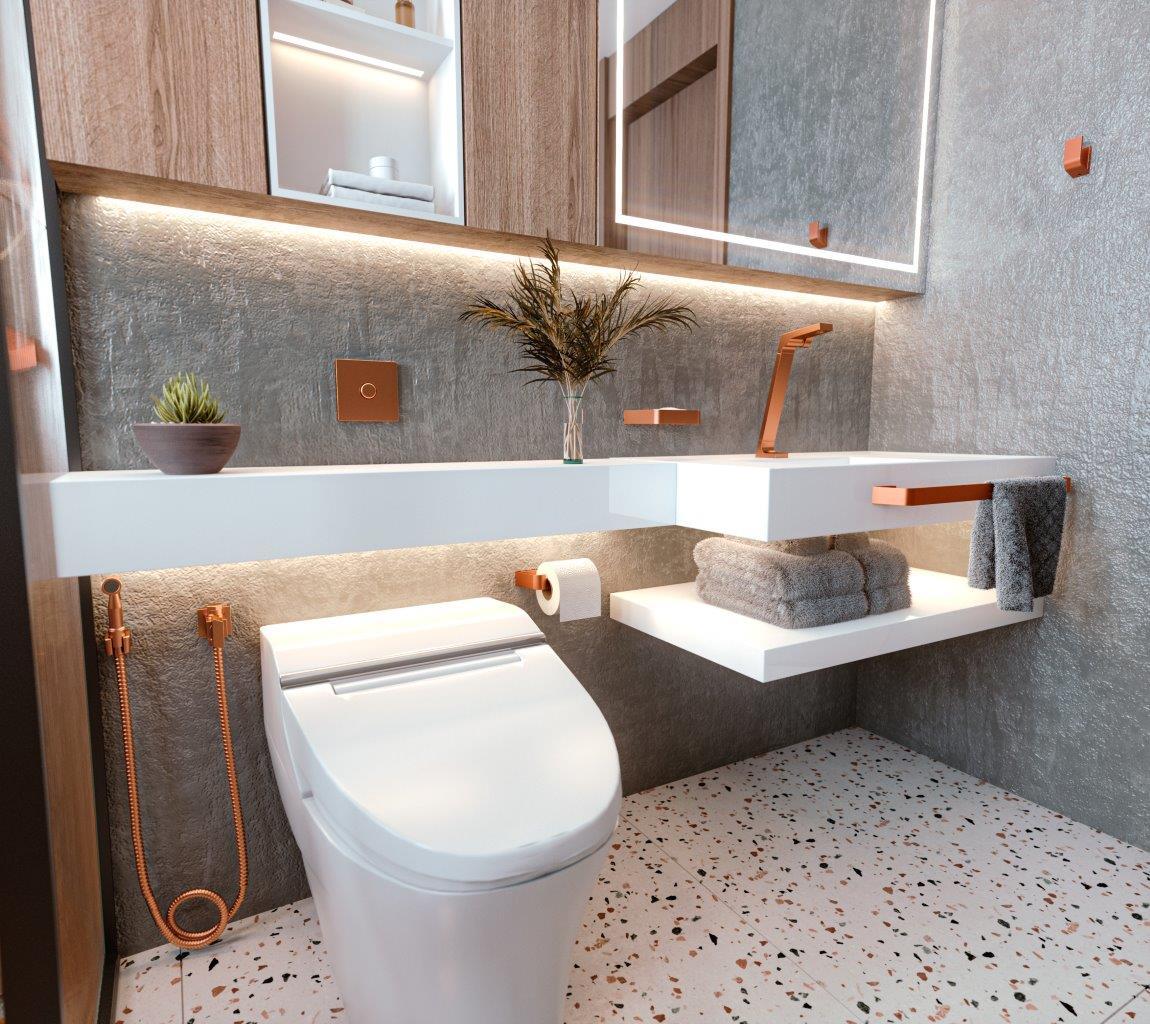 revestimento para lavabo pequeno