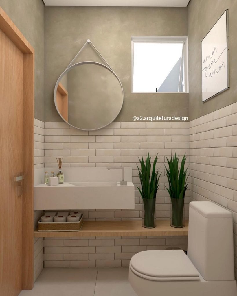 ideias de revestimento para lavabo