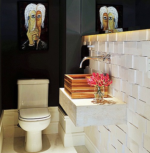 revestimento para lavabo pequeno