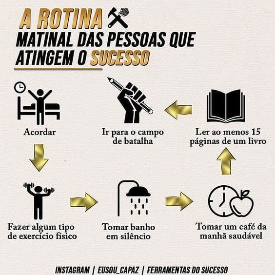 rotina matinal de sucesso