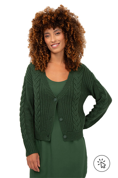 cardigã cropped com o que usar