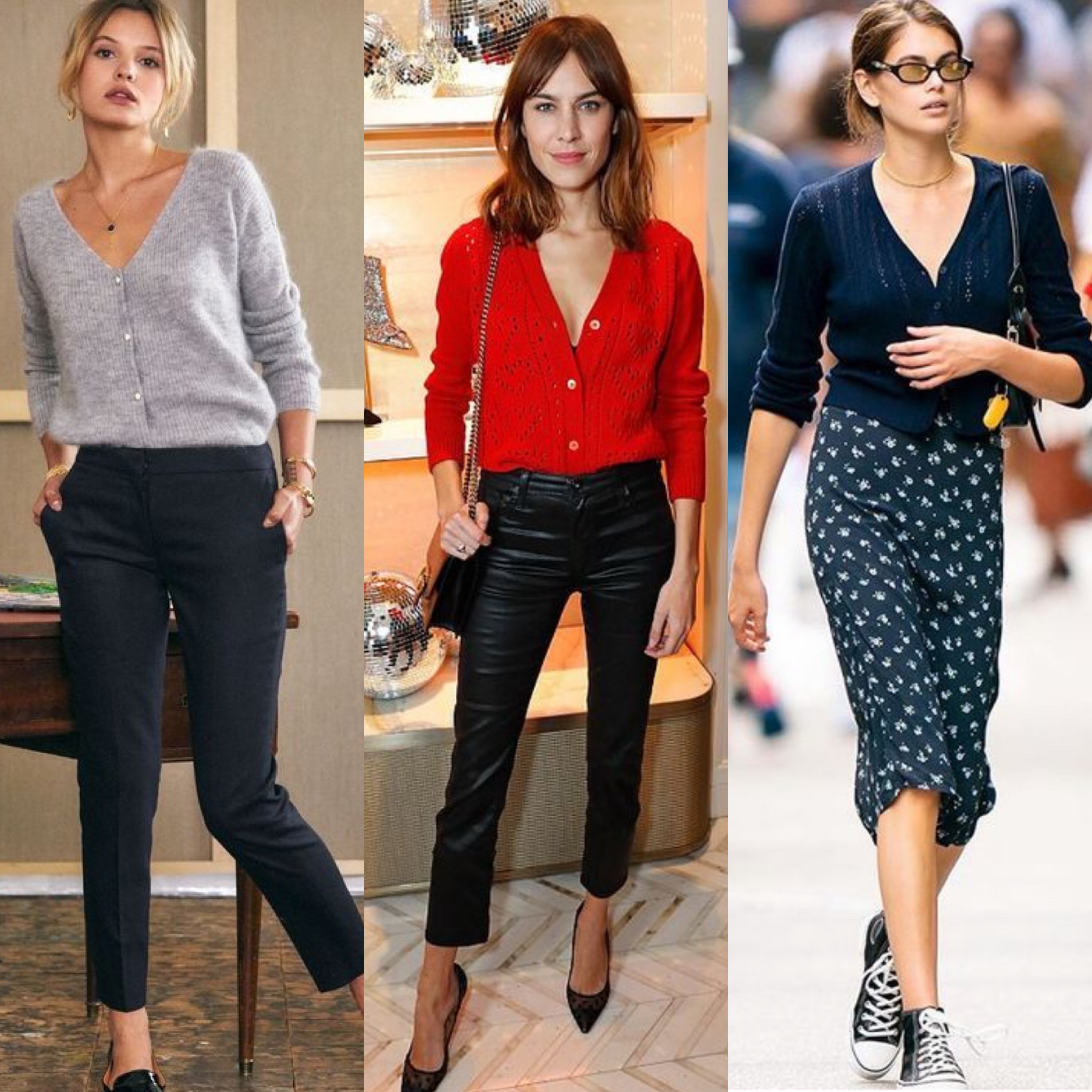 roupa para usar com cardiga feminina