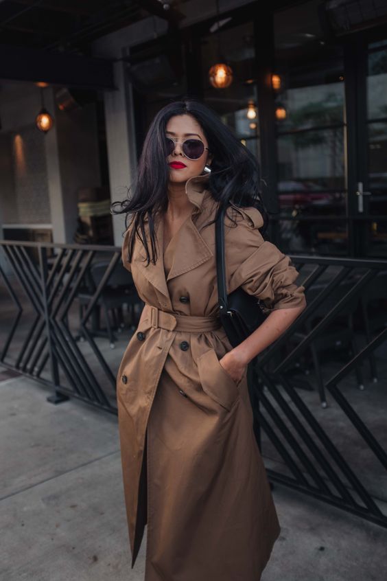trench coat combinações de inverno