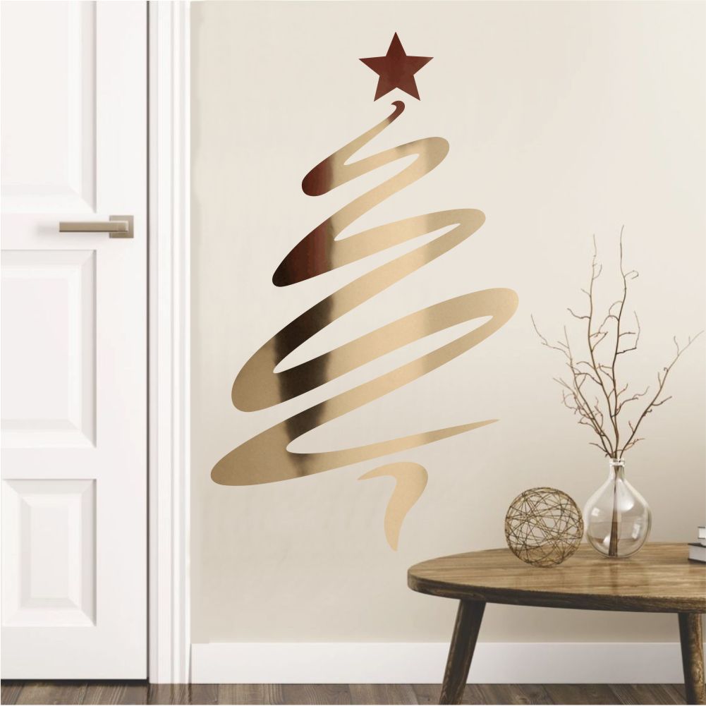 rvore de natal de parede