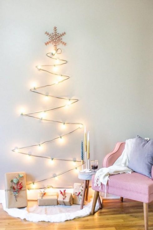 Decoração de Natal Minimalista: O Charme das Árvores de Parede