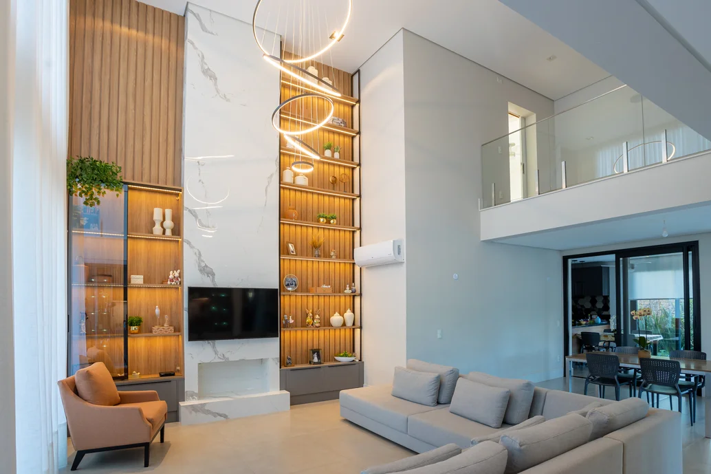 como decorar pé direito duplo