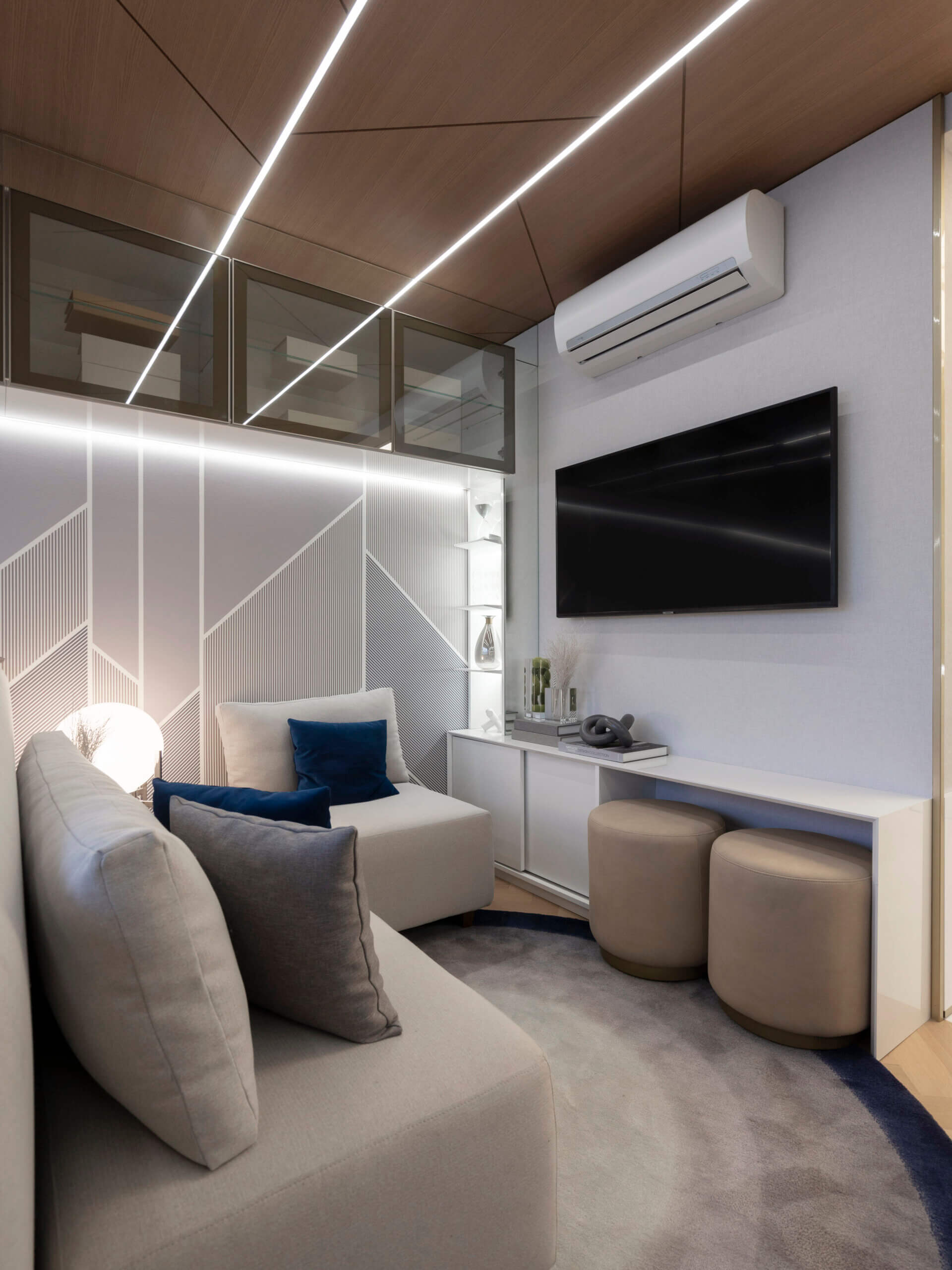 decorar sala pequena minimalista 2025