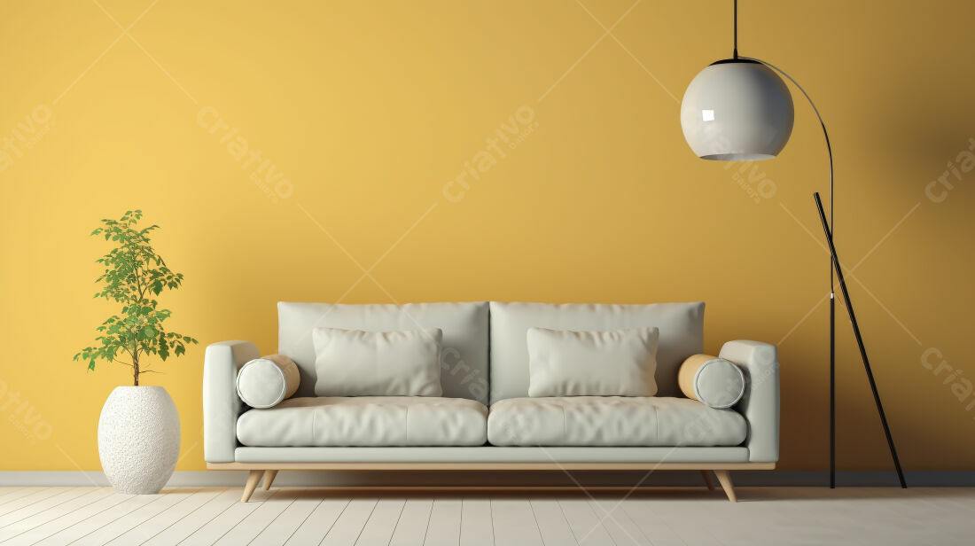 sofa amarelo decoracao