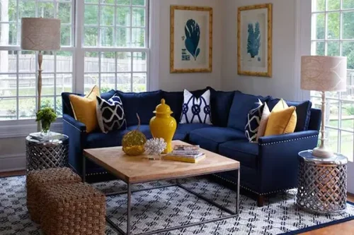 5 ideias de decoração com azul para sala pequena