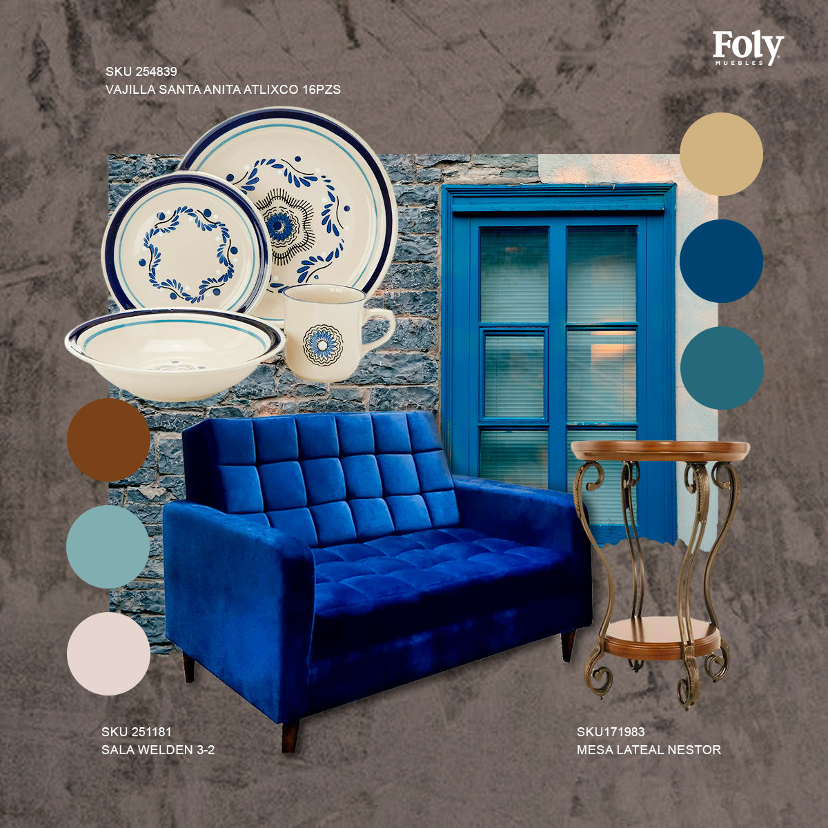 5 ideias de decoração com azul para sala pequena