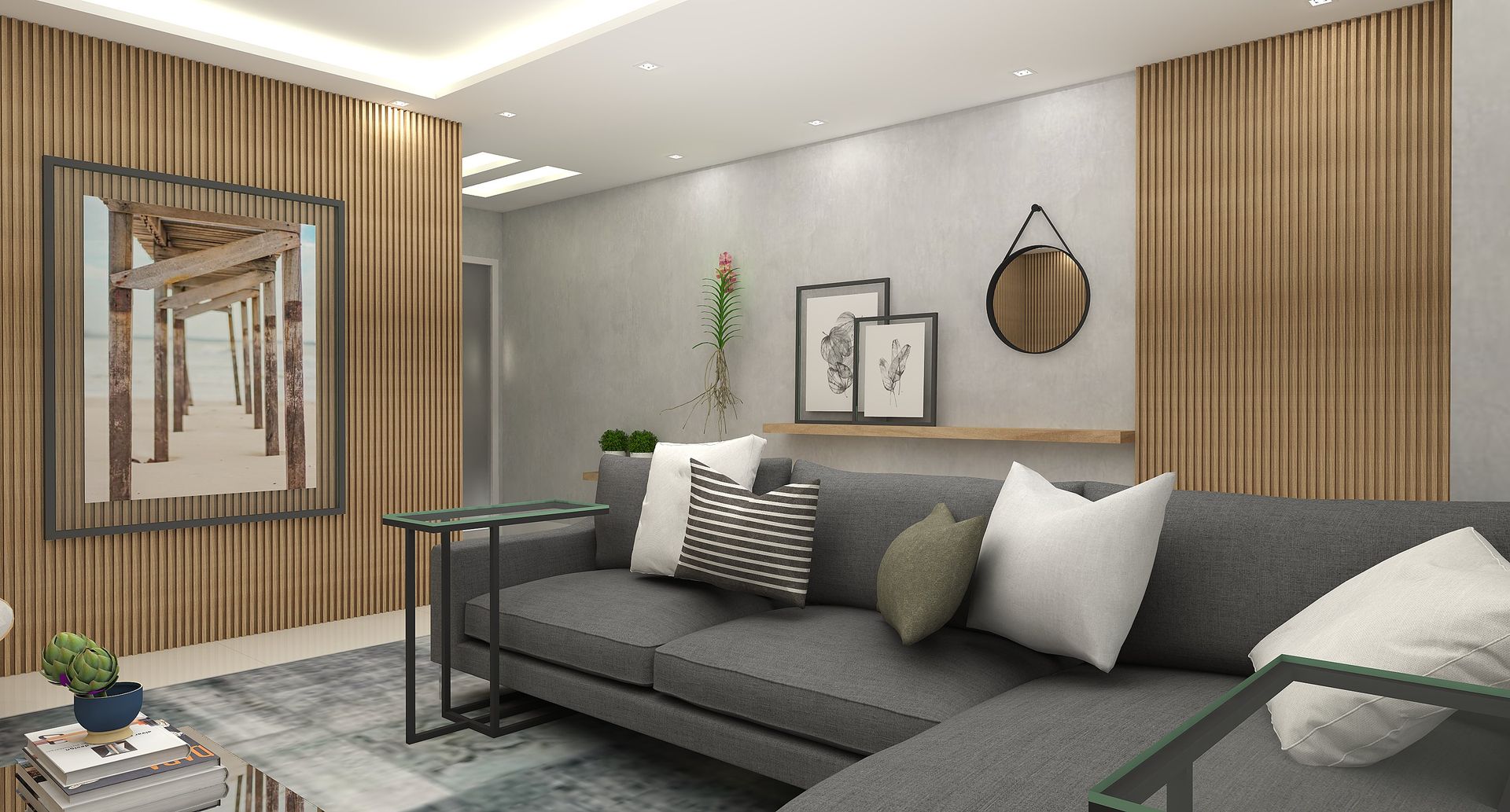 Dicas de texturas para aquecer ambientes cinzas