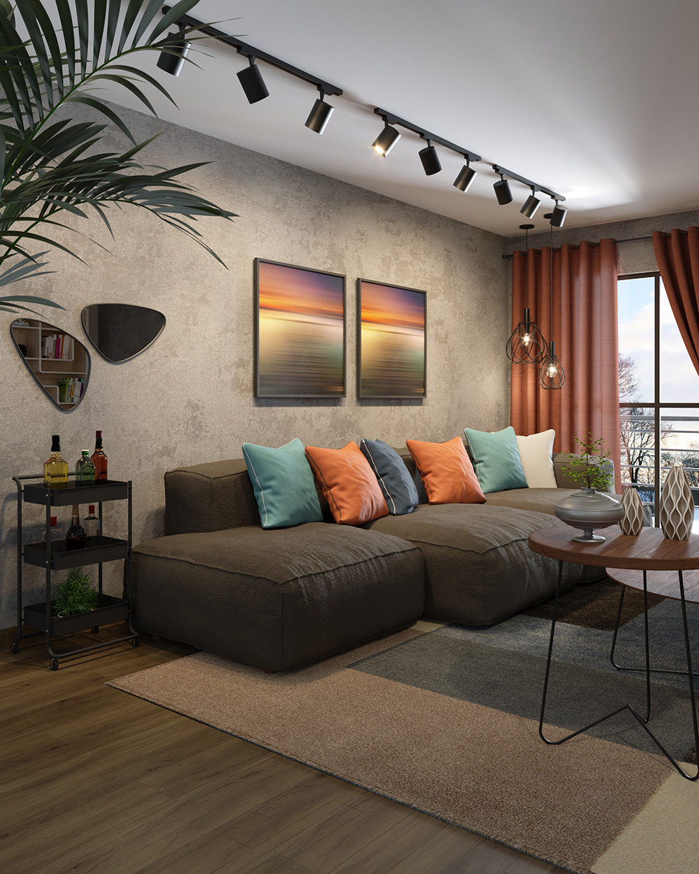 Como escolher a iluminação perfeita para sua sala cinza